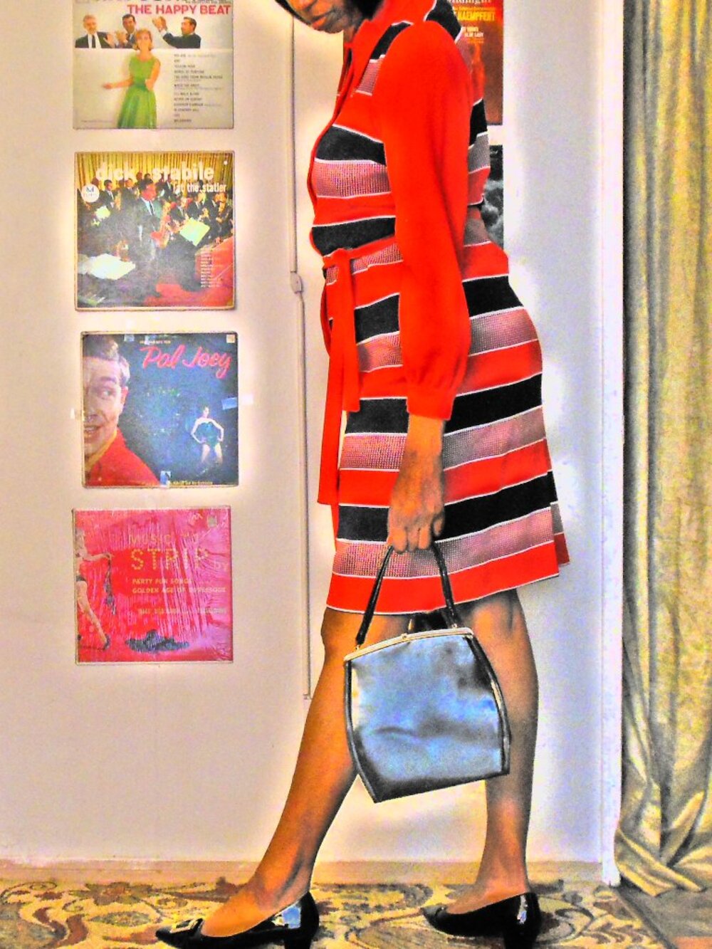 RARE SIZE 16 VINTAGE MAXIMALIST 70's Dress